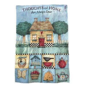 Thoughts Of Home Summer Outdoor Garden Pole Flag Toland Medium  24” x 35” Double